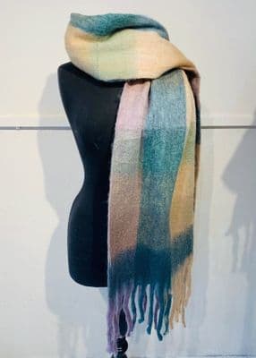 Soft Rainbow Blanket Scarf 3
