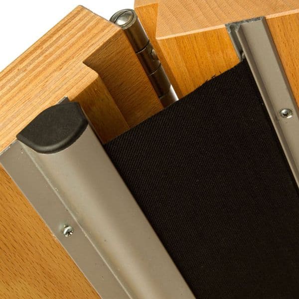 Premium finger guard for manual or automated door operation.