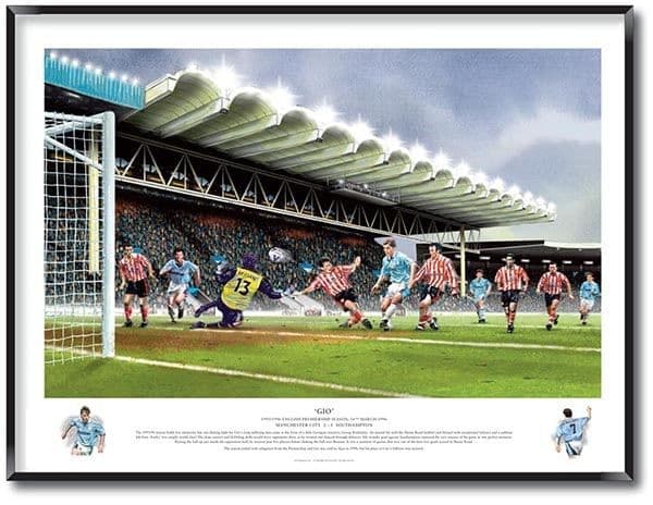 Georgi Kinkladze's goal for City against Southampton at Maine Road
