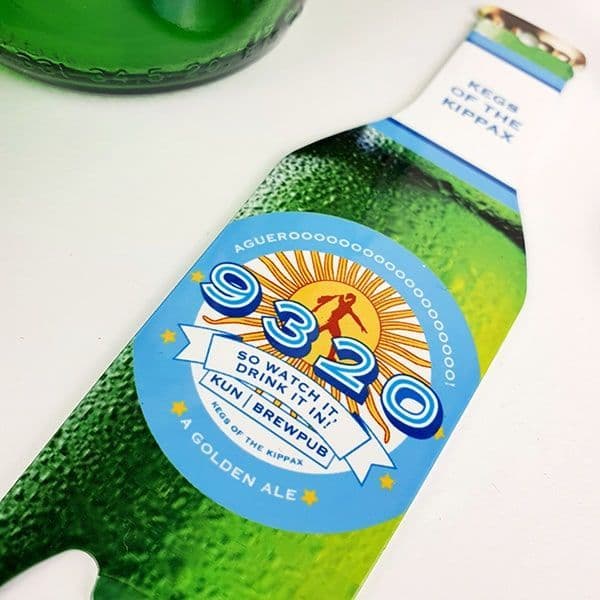 Sergio Aguero 93:20 Bottle Opener | Manchester City Gifts & Memorabilia