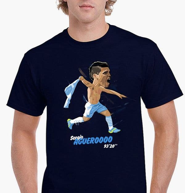 Aguerooooo Navy T-shirt