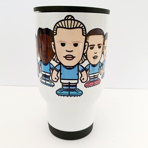 City Attack With Haaland Thermal Travel Mug