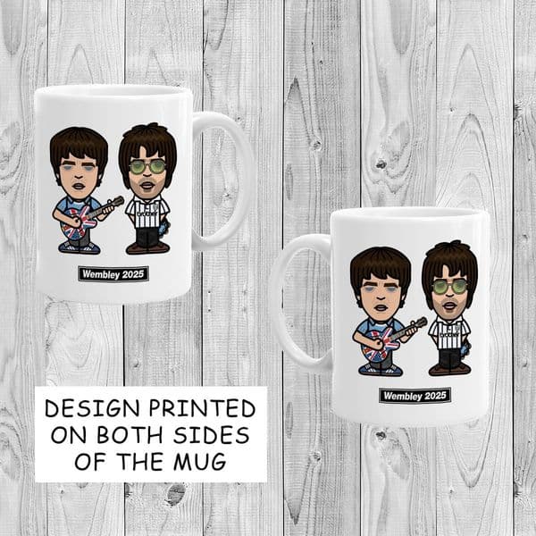 Noel and Liam Wembley Mug