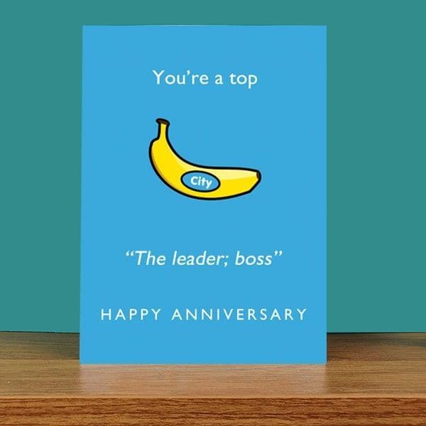 Top Banana City Anniversary Card