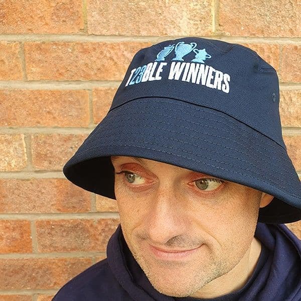 Treble Winners Navy  Organic Cotton Bucket Hat