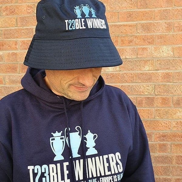 Treble Winners Navy  Organic Cotton Bucket Hat