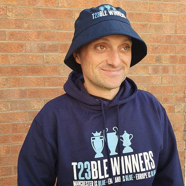 Treble Winners Navy  Organic Cotton Bucket Hat