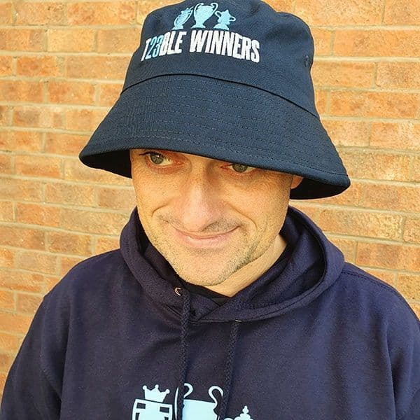 Treble Winners Navy  Organic Cotton Bucket Hat