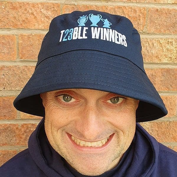 Treble Winners Navy  Organic Cotton Bucket Hat