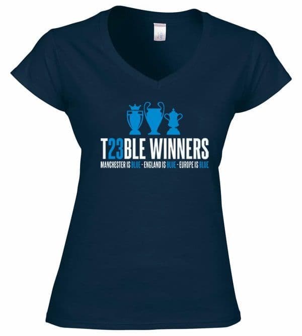 Women's City Treble Navy T-shirt