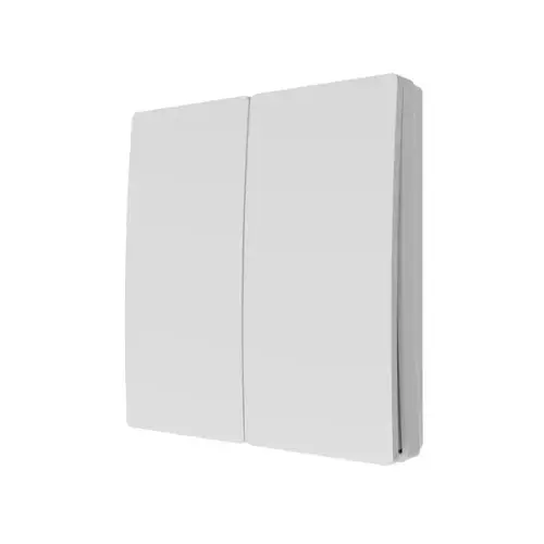 2 Gang Kinetic Push Switch Matt White IP42