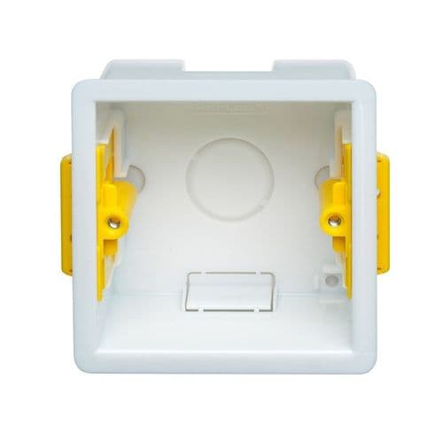 Appleby 1 Gang Dry Lining Installation Box with Adjustable Lugs 47mm