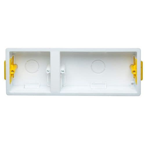 Appleby Dual Accessory (1g + 2g) Dry Lining Installation Box with Adjustable Lugs 35mm