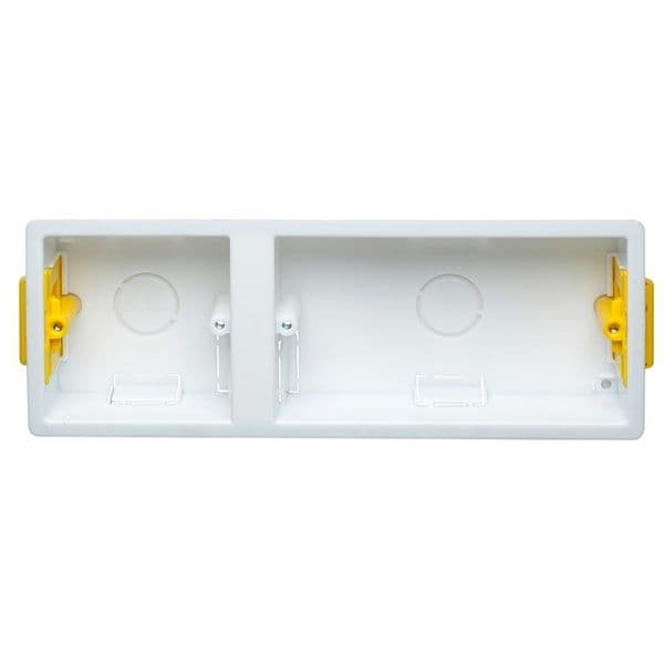 Appleby Dual Accessory (1g + 2g) Dry Lining Installation Box with Adjustable Lugs 35mm