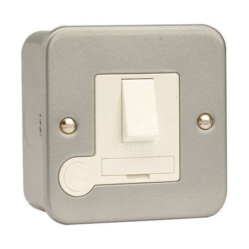 Click Essentials Metal Clad 13A 2 Pole Flex Outlet Switched Fused Connection Unit