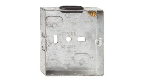Deta 1g 16mm Flush Metal Back Box