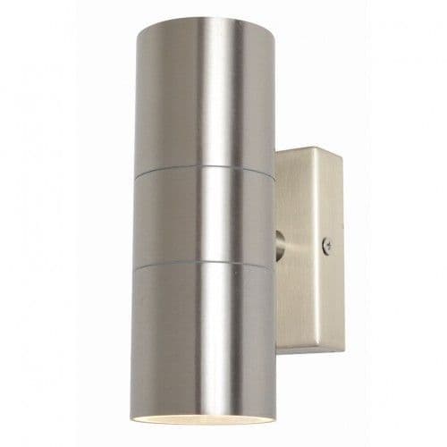 Forum Stainless Steel Zinc Leto Outdoor Up & Down Wall Light, IP44
