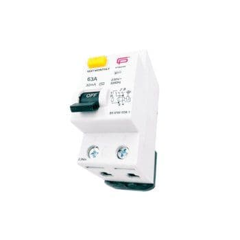 FuseBox 63A 30mA Type A Double Pole RCD