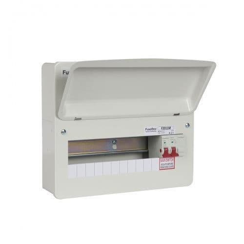 Fusebox F2011M 11 Way Consumer Unit With 100A Switch Isolator