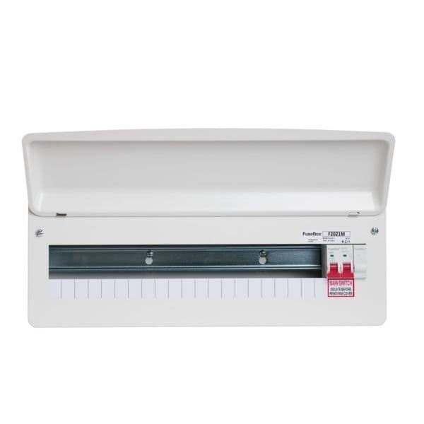 FuseBox F2021M 21 Way 24P 100A Main Switch Incomer Consumer Unit