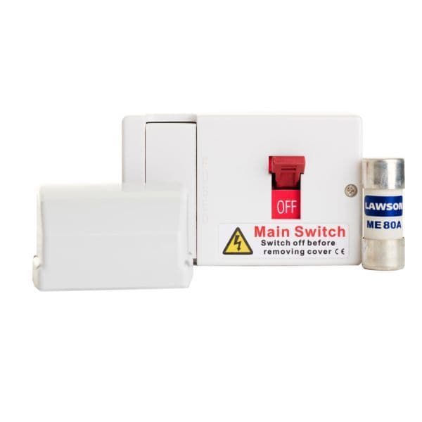 FuseBox FMS080 80A 1P-N Pole Cable Shroud ME080A Fused Switch