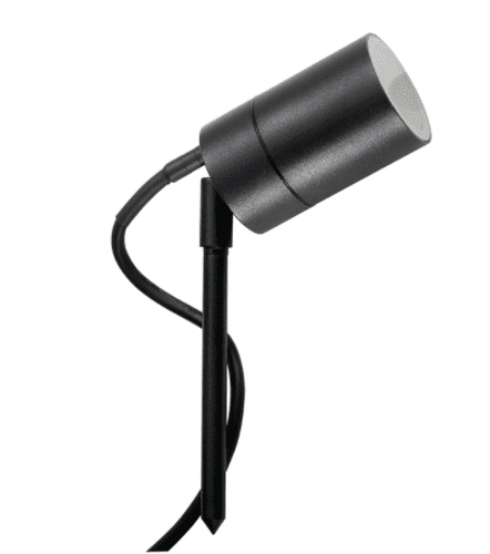 GU10 adjustable garden spike light black finish