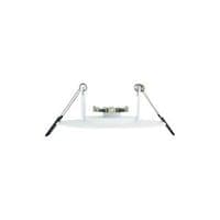 INTEGRAL EVOFIRE FIRE RATED DOWNLIGHT 70-100MM CUTOUT IP65 WHITE ROUND +GU10 HOLDER