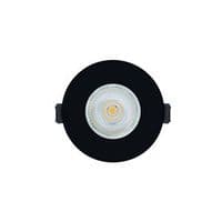 INTEGRAL EVOFIRE FIRE RATED DOWNLIGHT 70MM CUTOUT IP65 BLACK ROUND +GU10 HOLDER