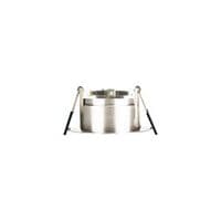 INTEGRAL EVOFIRE FIRE RATED DOWNLIGHT 70MM CUTOUT IP65 SATIN NICKEL RECESSED +GU10 HOLDER