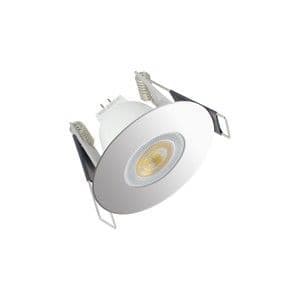 INTEGRAL EVOFIRE MINI FIRE RATED DOWNLIGHT 45MM CUTOUT IP65 POLISHED CHROME ROUND