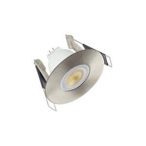 INTEGRAL EVOFIRE MINI FIRE RATED DOWNLIGHT 45MM CUTOUT IP65 SATIN NICKEL ROUND