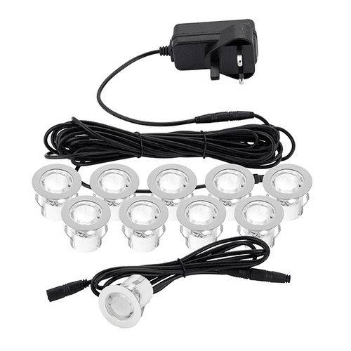 Saxby Kios 2 IP44 0.45W daylight white decking light kit