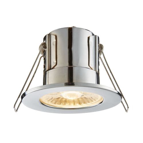 Saxby ShieldECO 500 IP65 4W polished chrome warm white