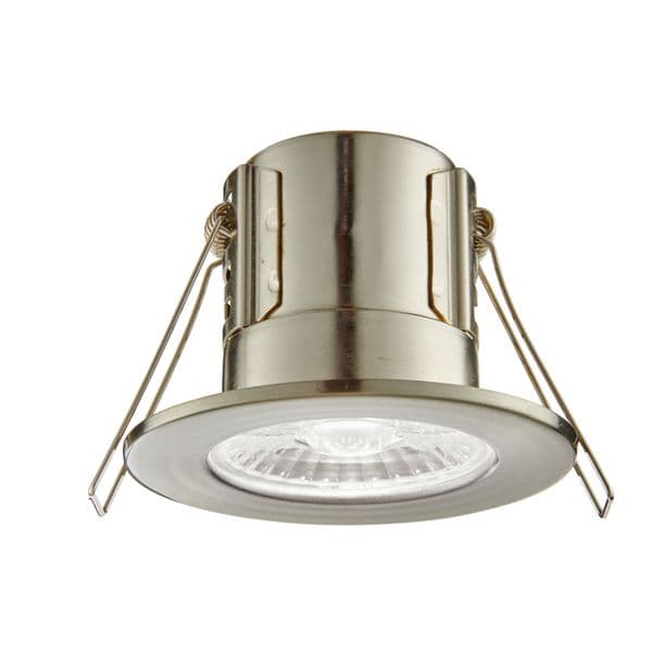 Saxby ShieldECO 500 IP65 4W satin nickel cool white