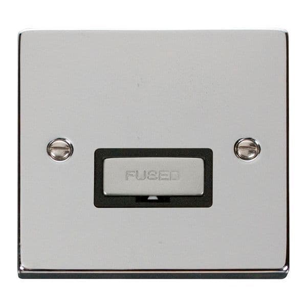 Scolmore Click Deco Polished Chrome Ingot 13A Fused Spur Unit