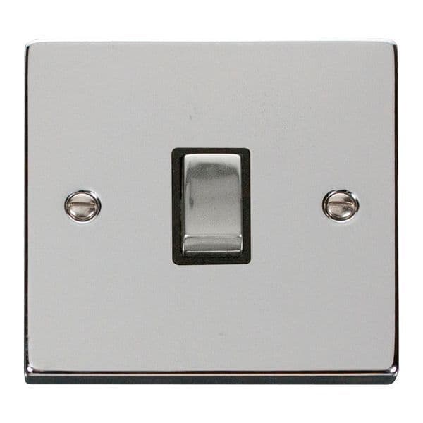 Scolmore Click  Deco Polished Chrome Ingot 20A 2 Pole Switch