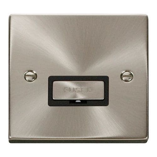 Scolmore Click Deco Satin Chrome Ingot 13A Fused Spur Unit