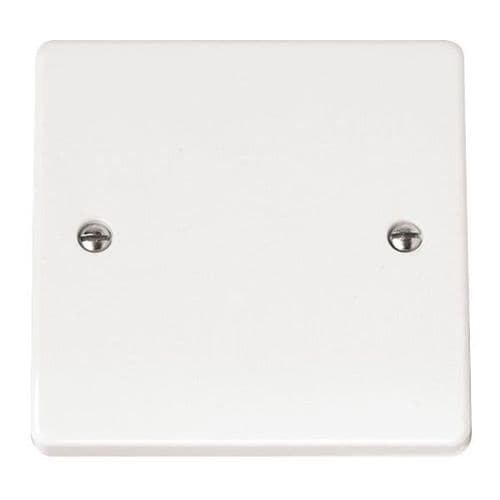 Scolmore Click Polar White Mode 1 Gang Blank Plate