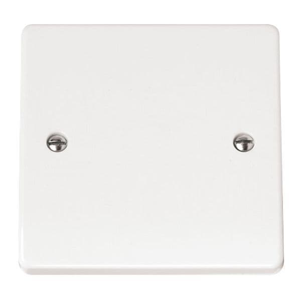 Scolmore Click Polar White Mode 1 Gang Blank Plate
