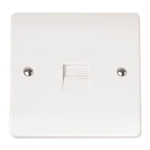 Scolmore Click Polar White Mode 1 Gang Master Telephone Outlet