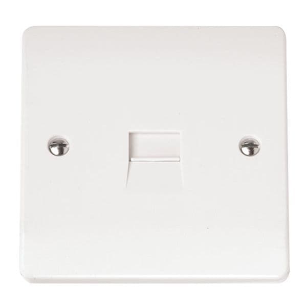 Scolmore Click Polar White Mode 1 Gang Master Telephone Outlet