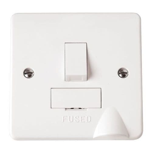 Scolmore Click Polar White Mode 13A 2 Pole Flex Outlet Switched Fused Spur Unit
