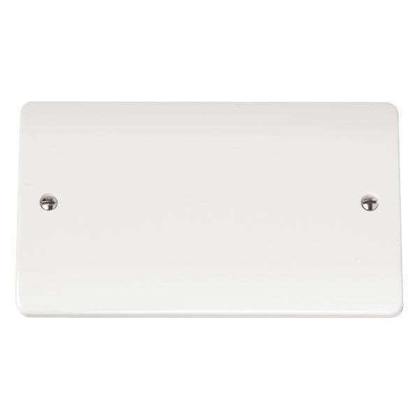 Scolmore Click Polar White Mode 2 Gang Blank Plate
