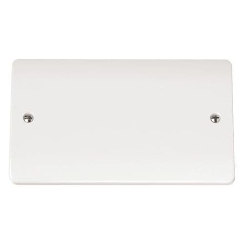 Scolmore Click Polar White Mode 2 Gang Blank Plate