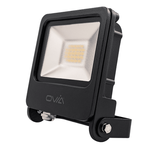 Scolmore Ovia Pathfinder 20W LED Floodlight IP65 Cool White Black
