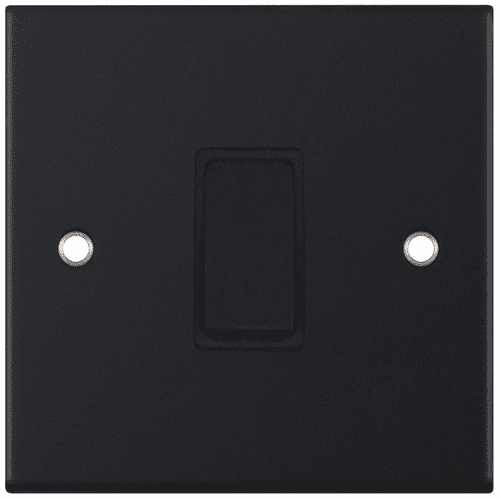 Selectric Matt black 10 Amp Intermediate Switch – 1 Gang – X-Rated
