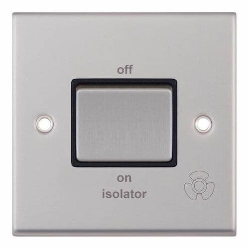 Selectric satin chrome 10 Amp 3 Pole Fan Isolator Switch – X-Rated