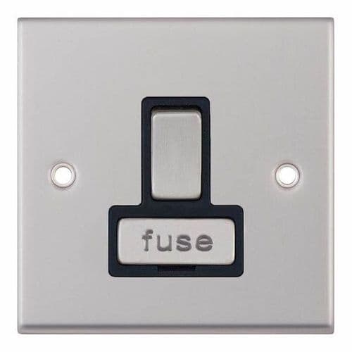 Selectric satin chrome 13 Amp Fused Connection Unit DP – Switched