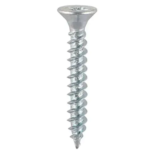 Uni crimp Bright Zinc Plated Twin Thread CSK Posi Countersunk Screws 8mm x 1.5"