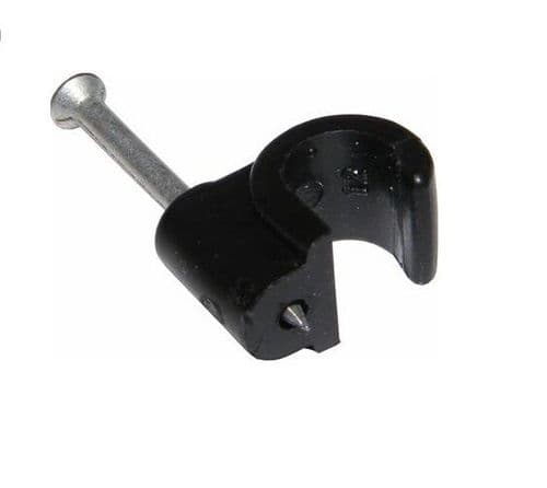 Unicrimp Black Cable Clips for 18-22mm Round Cable 50 Pack